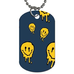 Aesthetic, Blue, Mr, Patterns, Yellow, Tumblr, Hello, Dark Dog Tag (two Sides) by nateshop