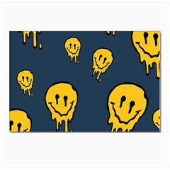 Aesthetic, Blue, Mr, Patterns, Yellow, Tumblr, Hello, Dark Postcard 4 x 6  (pkg Of 10) by nateshop