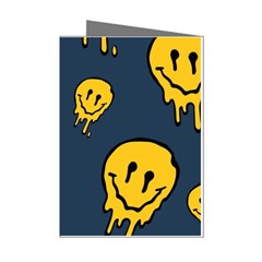 Aesthetic, Blue, Mr, Patterns, Yellow, Tumblr, Hello, Dark Mini Greeting Cards (pkg Of 8) by nateshop