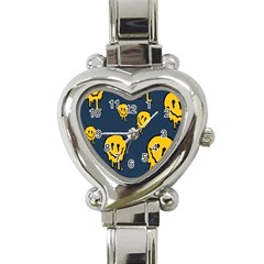 Aesthetic, Blue, Mr, Patterns, Yellow, Tumblr, Hello, Dark Heart Italian Charm Watch by nateshop