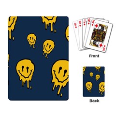 Aesthetic, Blue, Mr, Patterns, Yellow, Tumblr, Hello, Dark Playing Cards Single Design (rectangle) by nateshop