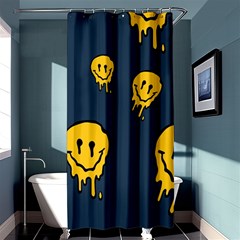 Aesthetic, Blue, Mr, Patterns, Yellow, Tumblr, Hello, Dark Shower Curtain 36  X 72  (stall)  by nateshop