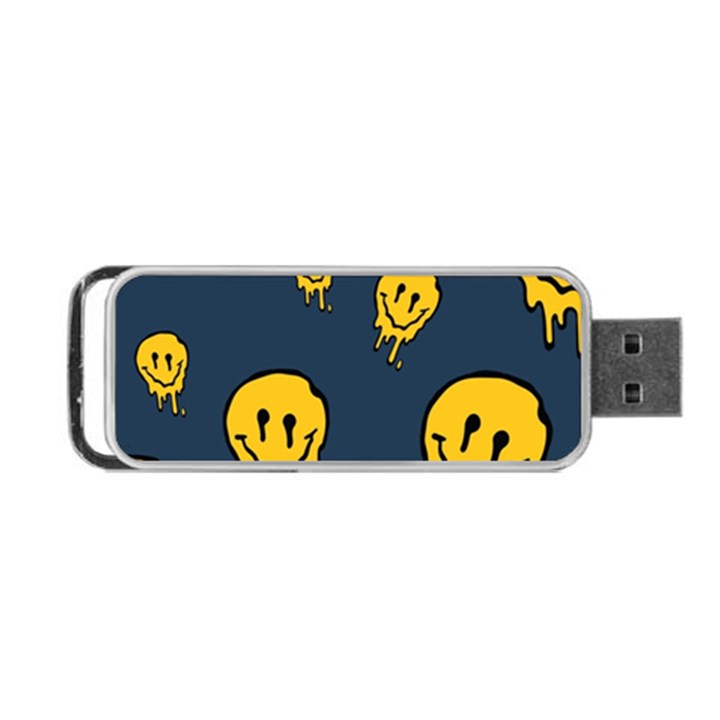 Aesthetic, Blue, Mr, Patterns, Yellow, Tumblr, Hello, Dark Portable USB Flash (One Side)