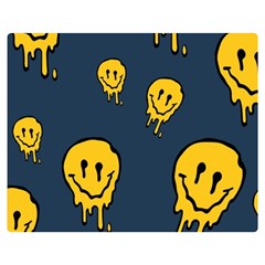 Aesthetic, Blue, Mr, Patterns, Yellow, Tumblr, Hello, Dark Premium Plush Fleece Blanket (medium) by nateshop