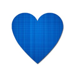 Blue Abstract, Background Pattern, Texture Heart Magnet by nateshop