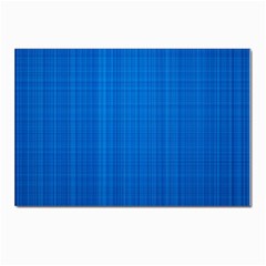 Blue Abstract, Background Pattern, Texture Postcard 4 x 6  (pkg Of 10) by nateshop