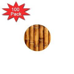 Brown Bamboo Texture  1  Mini Magnets (100 pack) 