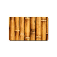 Brown Bamboo Texture  Magnet (Name Card)