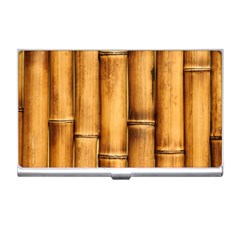 Brown Bamboo Texture  Business Card Holder by nateshop