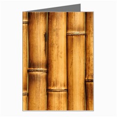 Brown Bamboo Texture  Greeting Card by nateshop