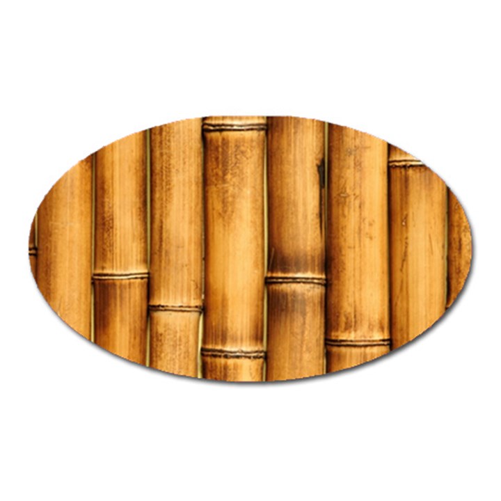 Brown Bamboo Texture  Oval Magnet