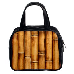 Brown Bamboo Texture  Classic Handbag (Two Sides)