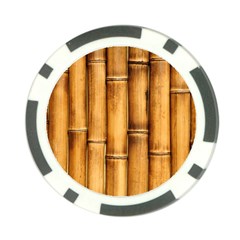 Brown Bamboo Texture  Poker Chip Card Guard (10 pack)