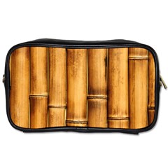 Brown Bamboo Texture  Toiletries Bag (One Side)