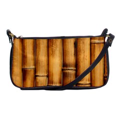 Brown Bamboo Texture  Shoulder Clutch Bag