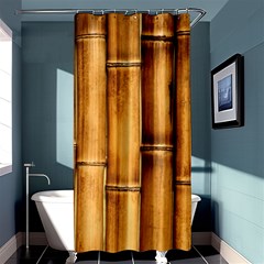 Brown Bamboo Texture  Shower Curtain 36  x 72  (Stall) 