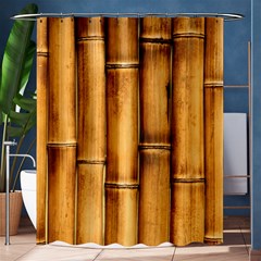 Brown Bamboo Texture  Shower Curtain 60  X 72  (medium)  by nateshop