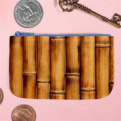 Brown Bamboo Texture  Large Coin Purse