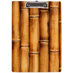 Brown Bamboo Texture  A4 Acrylic Clipboard by nateshop