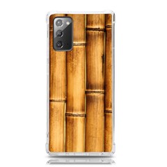 Brown Bamboo Texture  Samsung Galaxy Note 20 Tpu Uv Case by nateshop