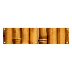 Brown Bamboo Texture  Banner And Sign 4  X 1  by nateshop