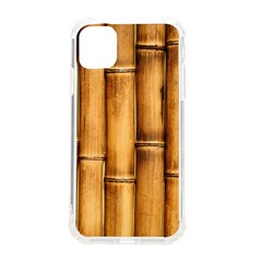 Brown Bamboo Texture  Iphone 11 Tpu Uv Print Case by nateshop