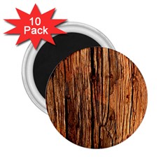 Brown Wooden Texture 2 25  Magnets (10 Pack)  by nateshop