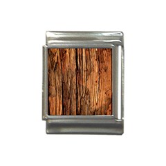 Brown Wooden Texture Italian Charm (13mm) by nateshop