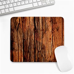 Brown Wooden Texture Large Mousepad by nateshop