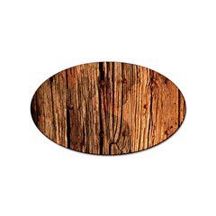 Brown Wooden Texture Sticker Oval (100 Pack) by nateshop