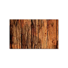 Brown Wooden Texture Sticker Rectangular (100 Pack) by nateshop