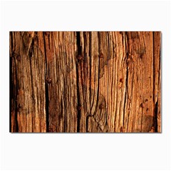 Brown Wooden Texture Postcard 4 x 6  (pkg Of 10) by nateshop