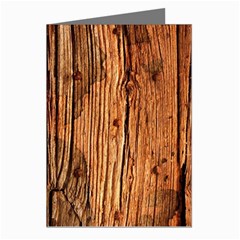 Brown Wooden Texture Greeting Cards (pkg Of 8) by nateshop