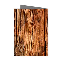 Brown Wooden Texture Mini Greeting Cards (pkg Of 8) by nateshop