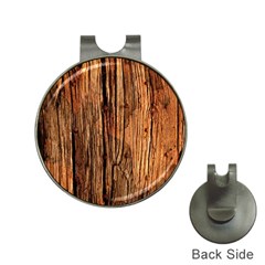 Brown Wooden Texture Hat Clips With Golf Markers by nateshop