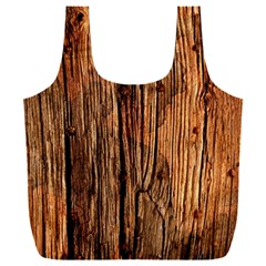 Brown Wooden Texture Full Print Recycle Bag (xxxl) by nateshop