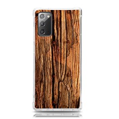 Brown Wooden Texture Samsung Galaxy Note 20 Tpu Uv Case by nateshop