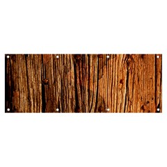 Brown Wooden Texture Banner And Sign 8  X 3  by nateshop