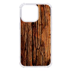 Brown Wooden Texture Iphone 13 Pro Tpu Uv Print Case by nateshop