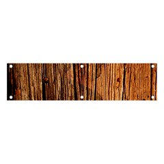 Brown Wooden Texture Banner And Sign 4  X 1  by nateshop