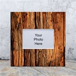 Brown Wooden Texture White Box Photo Frame 4  x 6  Front