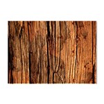 Brown Wooden Texture Crystal Sticker (A4) Front