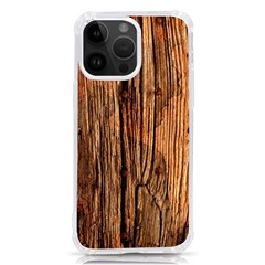 Brown Wooden Texture Iphone 14 Pro Max Tpu Uv Print Case by nateshop