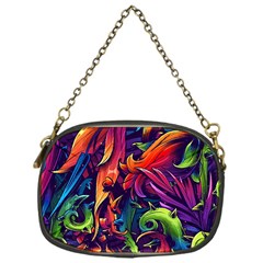 Colorful Floral Patterns, Abstract Floral Background Chain Purse (one Side) by nateshop