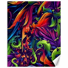 Colorful Floral Patterns, Abstract Floral Background Canvas 11  X 14  by nateshop