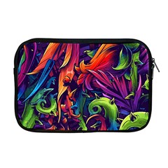 Colorful Floral Patterns, Abstract Floral Background Apple Macbook Pro 17  Zipper Case by nateshop