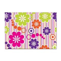 Colorful Flowers Pattern Floral Patterns Sticker A4 (100 Pack) by nateshop