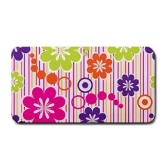 Colorful Flowers Pattern Floral Patterns Medium Bar Mat by nateshop