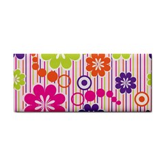 Colorful Flowers Pattern Floral Patterns Hand Towel by nateshop