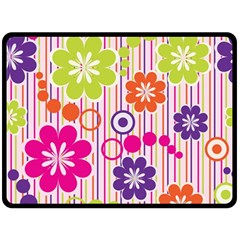 Colorful Flowers Pattern Floral Patterns Fleece Blanket (large) by nateshop